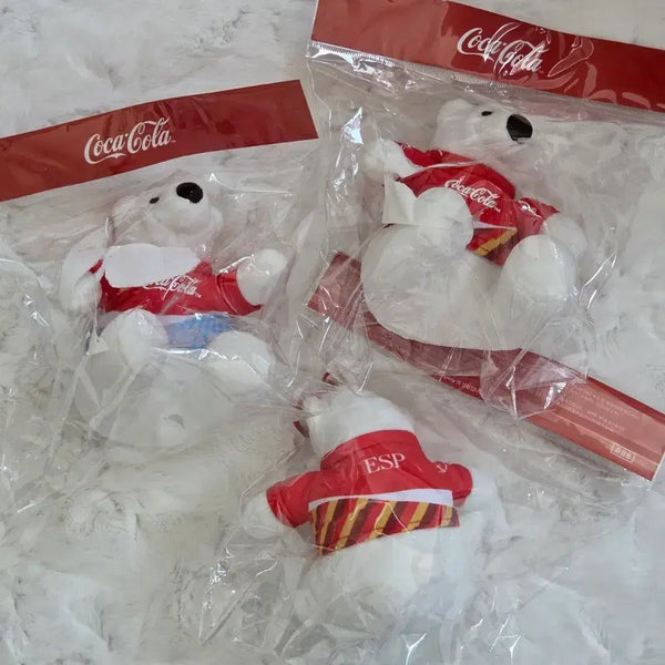 [BUNJANG] Coca-Cola Polar Bear Plush Keychain (Spain, Argentina) / 폴라베어 인형 키링 코카콜라 북극곰 인형