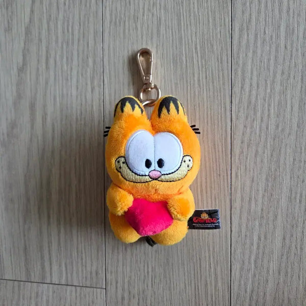 [BUNJANG] Garfield Heart Keychain Plush / 가필드 하트 키링 인형