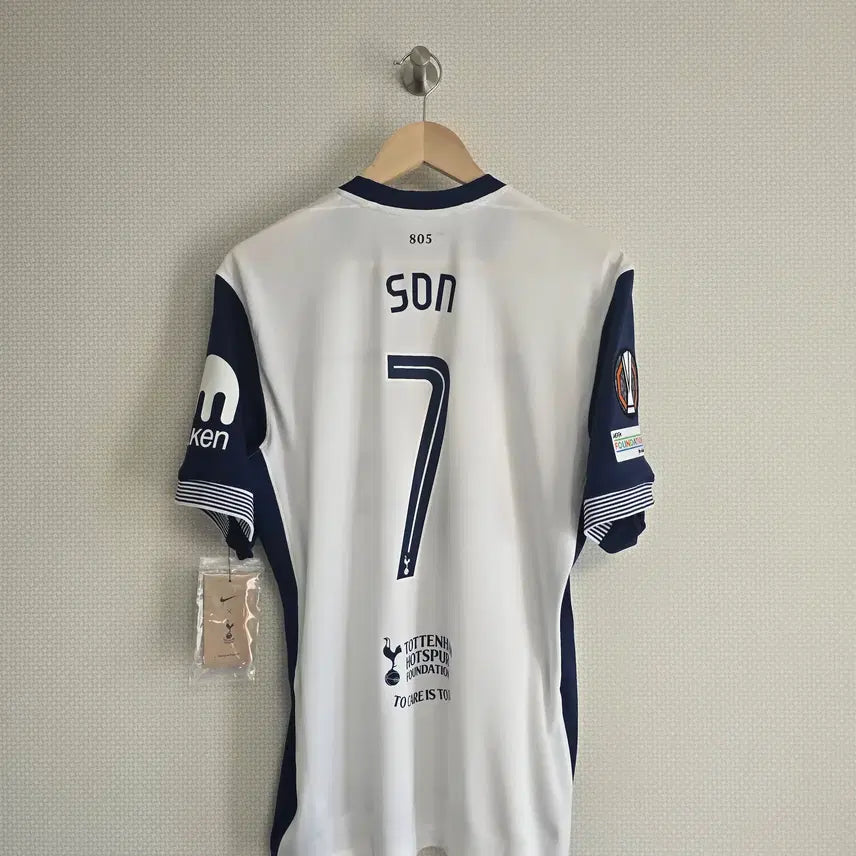 [BUNJANG] Tottenham Hotspur 2024-25 Home Son Heung-min Europa League Version Men's Football Jersey / 24-25 토트넘 홈 손흥민 유로파 풀옵션