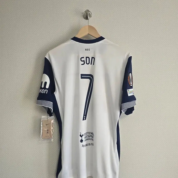 [BUNJANG] Tottenham Hotspur 2024-25 Home Son Heung-min Europa League Version Men's Football Jersey / 24-25 토트넘 홈 손흥민 유로파 풀옵션