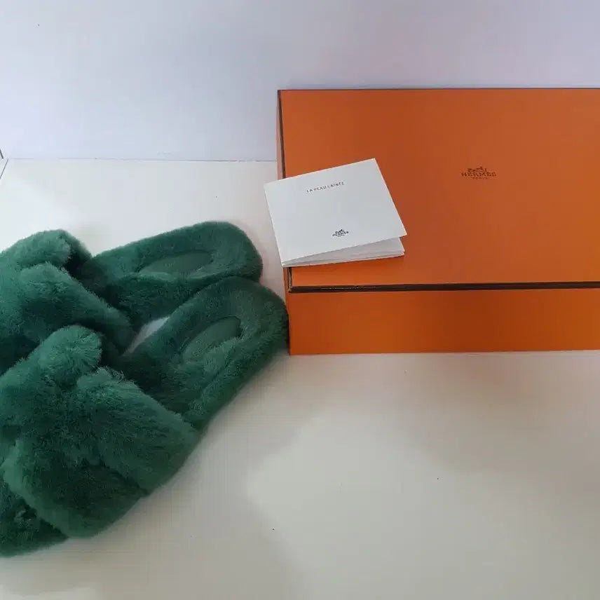 [BUNJANG] Hermes Shearling Oran Sandals Slippers / 에르메스 시어링 오란 샌들 슬리퍼