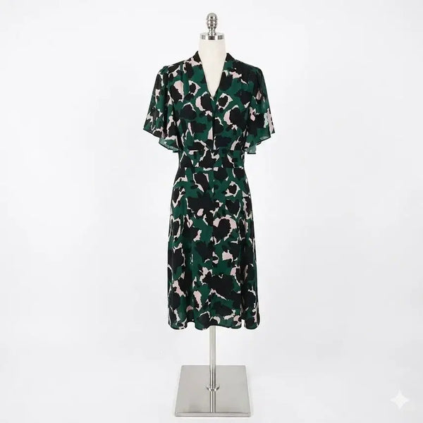 [BUNJANG] MOJO.S.FINE Green Chiffon Dress / 모조에스핀 그린 쉬폰 원피스