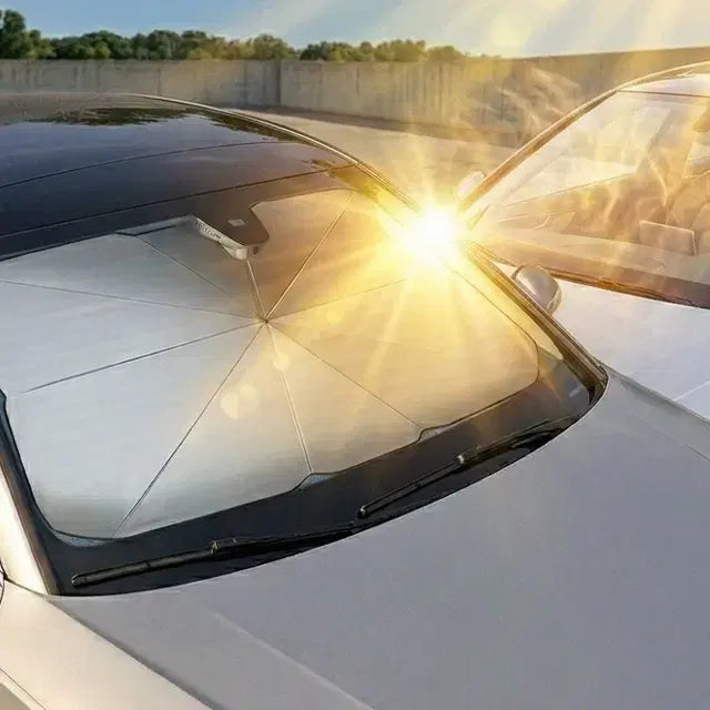 [BUNJANG] Car Umbrella Sunshade - Large/Small Options / 자동차 우산형 썬쉐이드 대형 소형 옵션선택 차량용 햇빛가리개