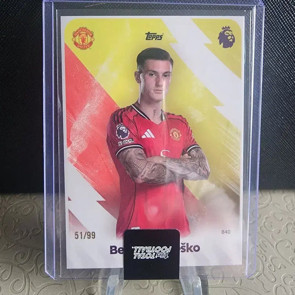 [BUNJANG] Benjamin Sesko Manchester United 99 Limited Edition 2026 Topps Total Football Soccer Card / 맨유 밴야민 세슈코 99한정 2026 탑스 토탈풋볼 축구카드