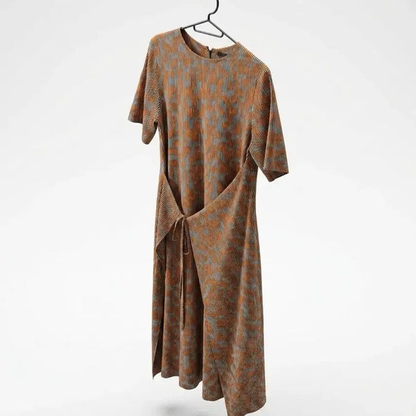[BUNJANG] Cos Pleated Pattern Maxi Dress / 여성76/ Cos 코스 주름 플리츠 패턴 원피스