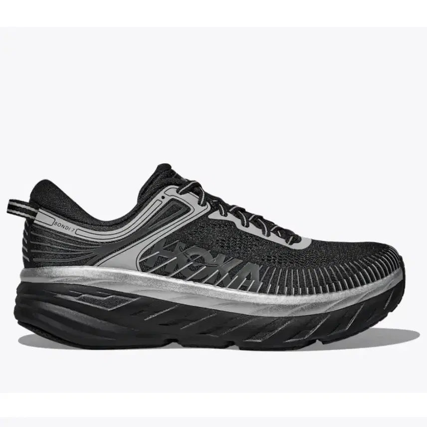 [BUNJANG] Hoka Bondi 7 Running & Trekking Shoes - Black/Metal, Size 260 / [260] 호카 본디