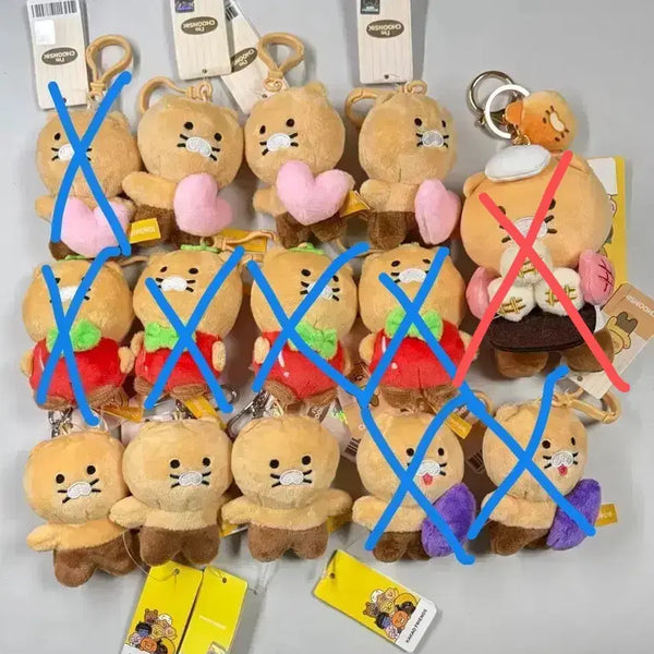 [BUNJANG] Kakao Friends Choonsik Doll Keychain - Heart, Sweet Potato, Tomato / 카카오프렌즈 춘식이 인형 키링  / 하트춘식 고구마춘식 토마토춘식