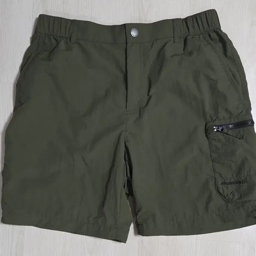 [BUNJANG] Montbell Taslan Pocket Cargo Shorts Olive / (착샷) 몽벨 타슬란 포켓 카고 반바지