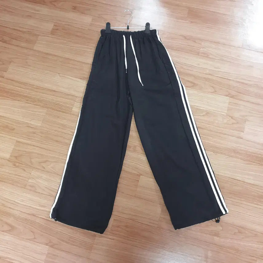 [BUNJANG] Hatten Double Line Baguk Jogger Pants - Long Wide Two-Way String Banding Casual Trousers / 핫텐 더블라인 바스락 조거팬츠 롱 와이드 투웨이 스트링 밴딩 바지 캐주얼