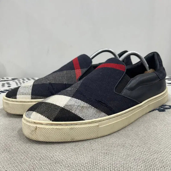 [BUNJANG] Burberry House Check Slip-on Shoes Size 41 / 버버리 하우스체크 슬립온 41 X01310