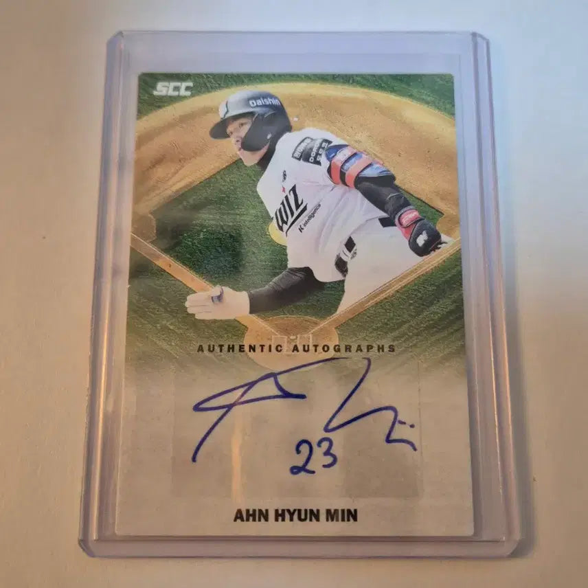 [BUNJANG] SCC KBO Baseball Card Park Hyun-min Autographed / SCC KBO 카드 KT 위즈 안현민 친필 사인 (오토) 카드