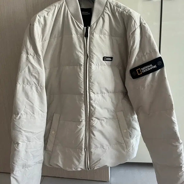 [BUNJANG] National Geographic Lightweight Padded Jacket Beige M / 내셔널지오그래픽 경량 패딩 베이지 M