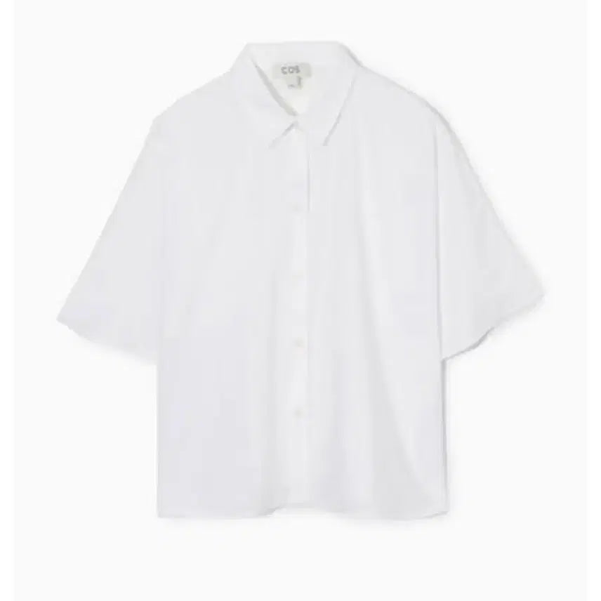[BUNJANG] COS Poplin Short Sleeve Shirt White / COS 포플린 반팔 셔츠 화이트