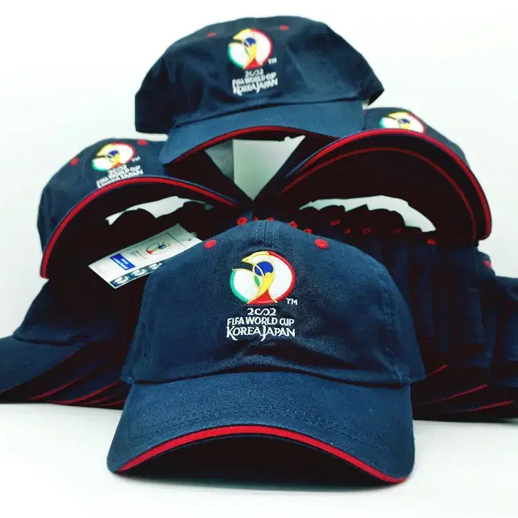 [BUNJANG] 2002 FIFA World Cup Korea/Japan Official Goods Vintage Baseball Cap Navy / [데드스탁 새상품]2002 한일 월드컵 모자 FIFA 빈티지 볼캡 네이비