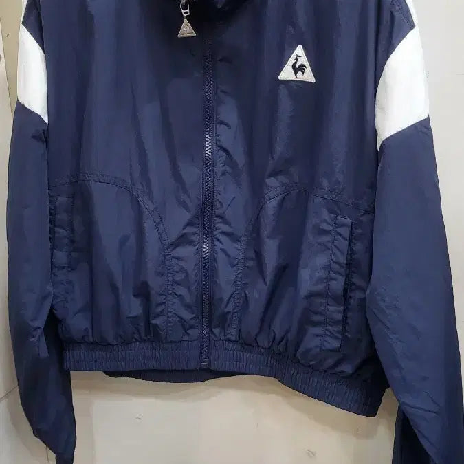 [BUNJANG] Le Coq Sportif Sunday Crop Jacket Navy / 르꼬끄 스포르티브 선데이 크롭 자켓