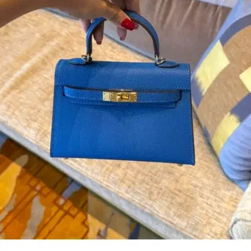 [BUNJANG] Lamue 19 Size Curly Bag - Blue / 라뮤에 19사이즈 컬디백_ 블루