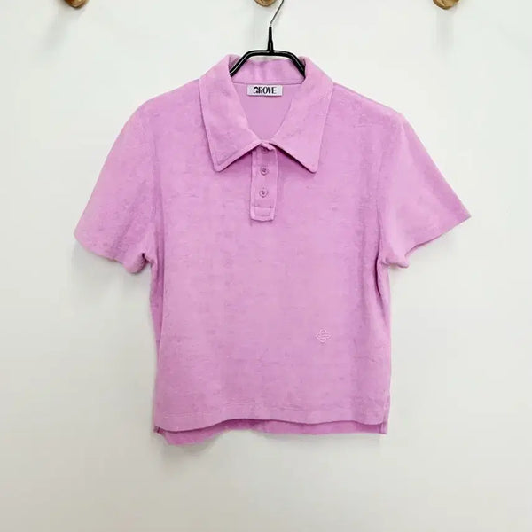 [BUNJANG] Grove Terry Short-Sleeve Polo Shirt / 그로브 테리 반팔 카라티