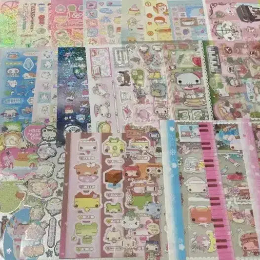 [BUNJANG] Happy Nyan Day Dott Dot Dot Diary Sticker & Washi Tape Set / 오늘만) 해피냥데이 햎냥 다꾸 다이어리 스티커 마테 키스컷 닷닷닷