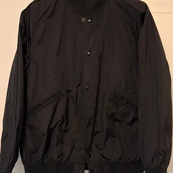[BUNJANG] Old Joe Silk Snap Jacket Black / Old Joe 올드조 실크 스냅 자켓 블랙 40