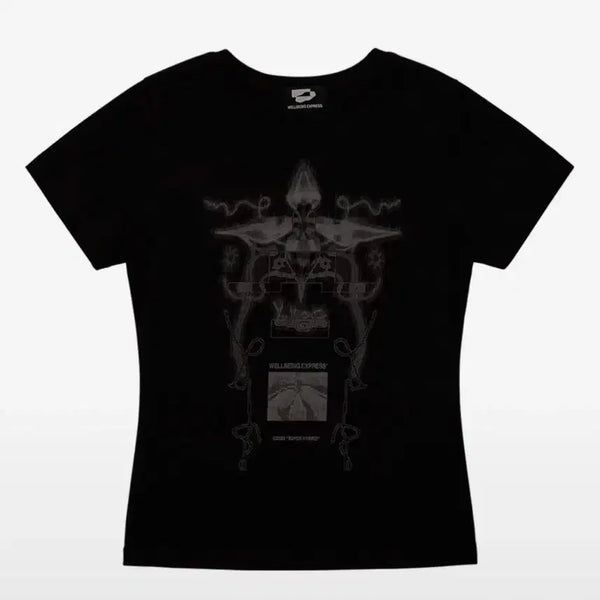 [BUNJANG] Wellbeing Express Short Sleeve T-Shirt Black M / 웰빙익스프레스 반팔 티셔츠 블랙 M