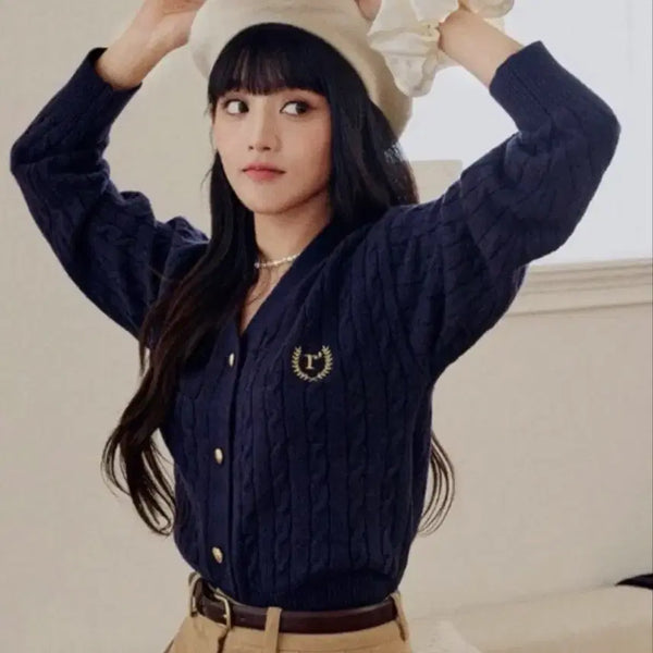 [BUNJANG] Rola Rola Minnie Navy Cardigan Free Size / 로라로라 민니 네이비 가디건 새상품 사이즈free