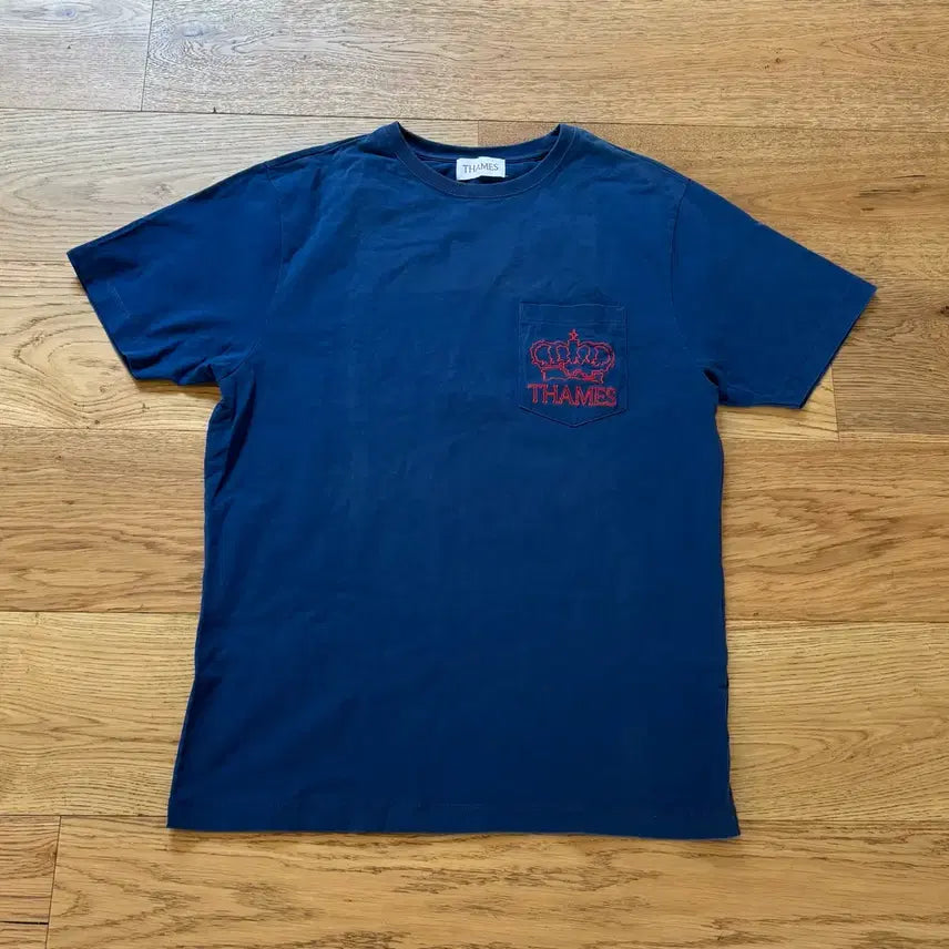 [BUNJANG] THAMES Pocket Logo T-Shirt - Size L / THAMES 포켓 로고티셔츠
