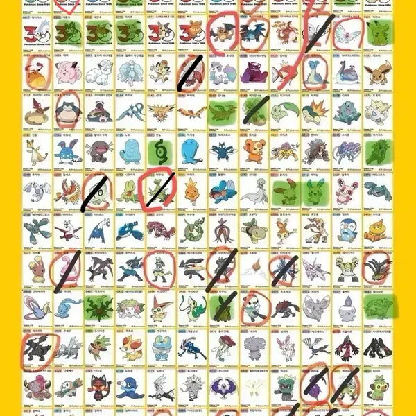 [BUNJANG] Pokemon Sticker Collection (Various Series) / 포켓몬 띠부띠부씰 교환 아트워크 및 30주년