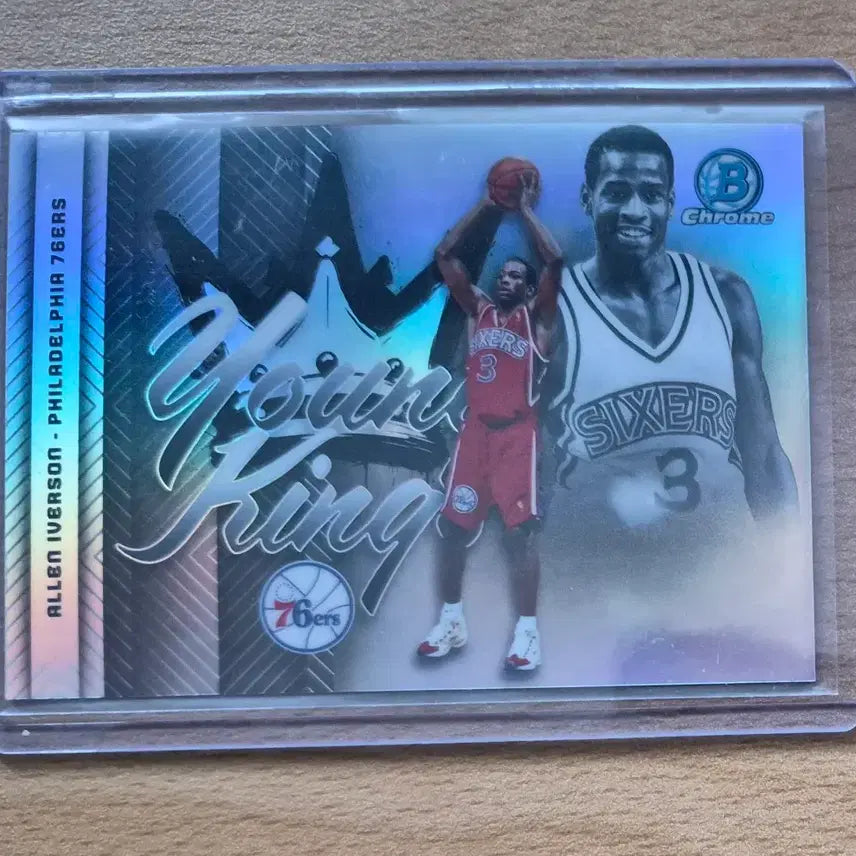 [BUNJANG] Allen Iverson 2025-26 Topps Bowman Chrome Young King Refractor Card / 2025-26 탑스 바우만크롬 필라델피아 알렌 아이버슨 영킹 리프렉터카드