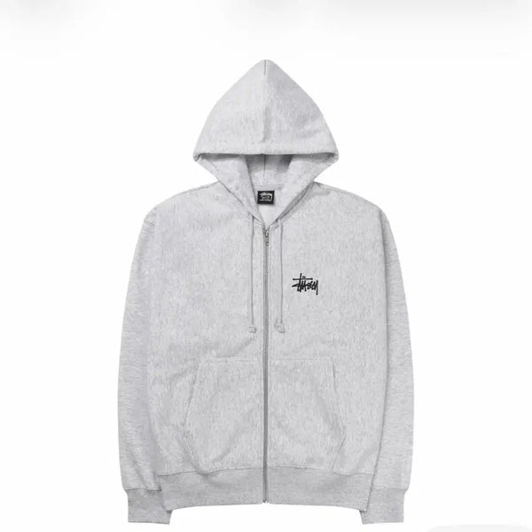 [BUNJANG] Stussy Basic Hooded Zip-Up Ash Heather S / 스투시 후드집업 그레이 s