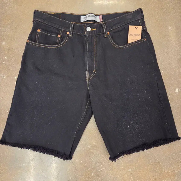 [BUNJANG] Levi's 550 Black Denim Shorts (Vintage) / 미국빈티지 리바이스 550 블랙진 데님 쇼츠 청반바지