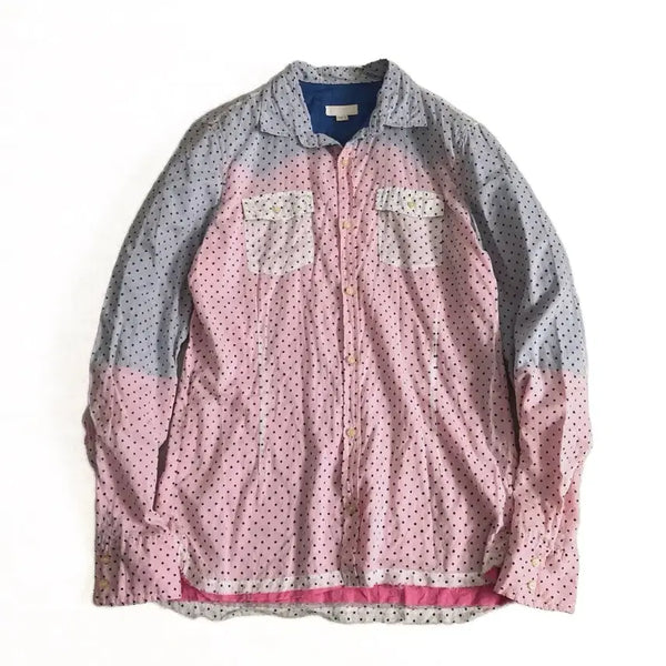 [BUNJANG] Diesel Dot Pattern Gauze Cotton Shirt / L) 디젤 도트패턴 가제소재 코튼 셔츠