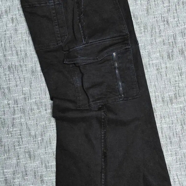 [BUNJANG] LIE SANG BONG Edition Designer Denim Cargo Pants (Size 90/99) / [여성빅사이즈90/구99] 이상봉 에디션 디자이너 데님 카고 팬츠