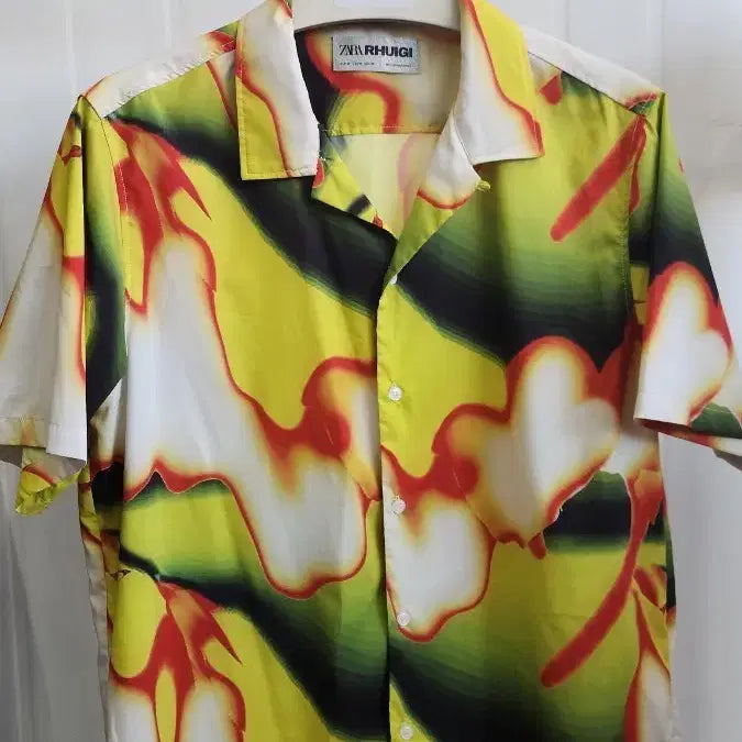 [BUNJANG] Zara Rhuigi Patterned Hawaiian Shirt - Size M / ZARA RHUIGI 패턴 하와이안 셔츠 M