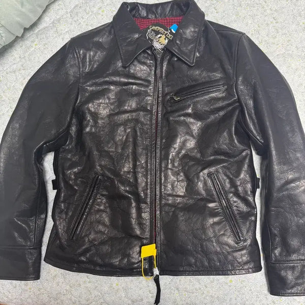 [BUNJANG] 1930s Horsehide Leather Sports Jacket Half Belt / (새상품)1930s 말가죽 레더 스포츠 자켓 Horsehide 하프벨트