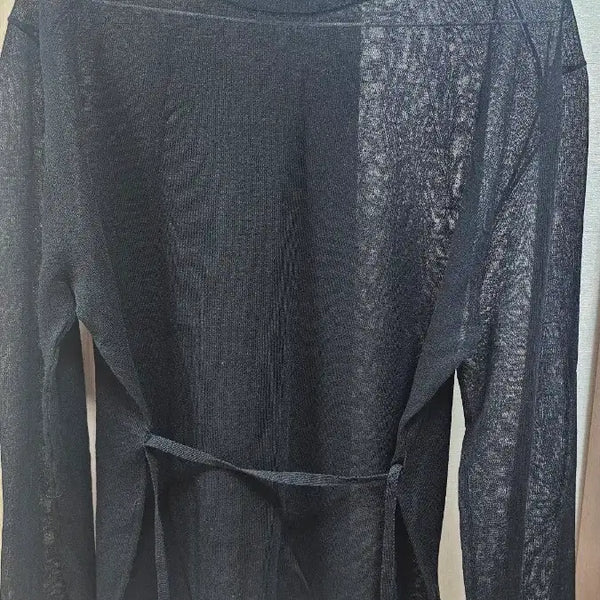 [BUNJANG] Siyaju Black See-through Long Sleeve / 시야주 블랙 시스루 롱 슬리브