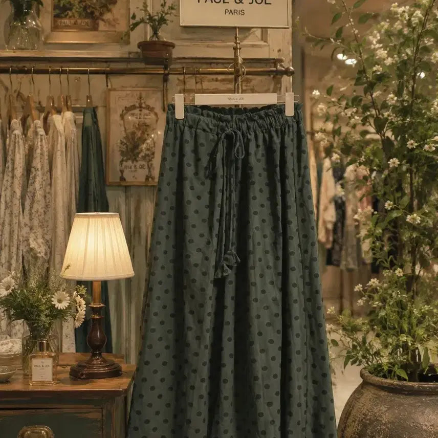 [BUNJANG] Paul & Joe Polka Dot Elastic Waist Skirt / 폴앤조 PAUL & JOE 도트 밴딩 스커트