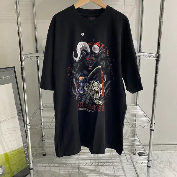 [BUNJANG] Ethereal Studio Bootleg Berserk Animation T-Shirt / 베르세르크 이더리얼 부틀렉 애니메이션 티셔츠 애니티