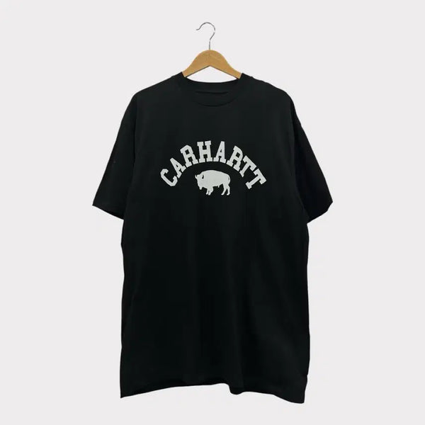 [BUNJANG] Carhartt WIP Buffalo Printing T-Shirt Black XXL / [XXL] 칼하트 wip 락커 버팔로 프린팅 반팔티 블랙