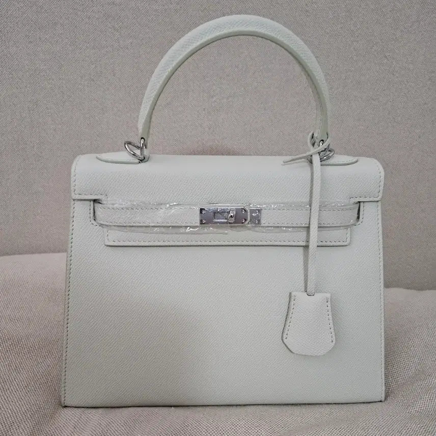 [BUNJANG] Unused Soft Mint Cowhide Kelly Bag / 새상품)소가죽  연한민트칼라 켈리백 (네고문의사절)->무료배송
