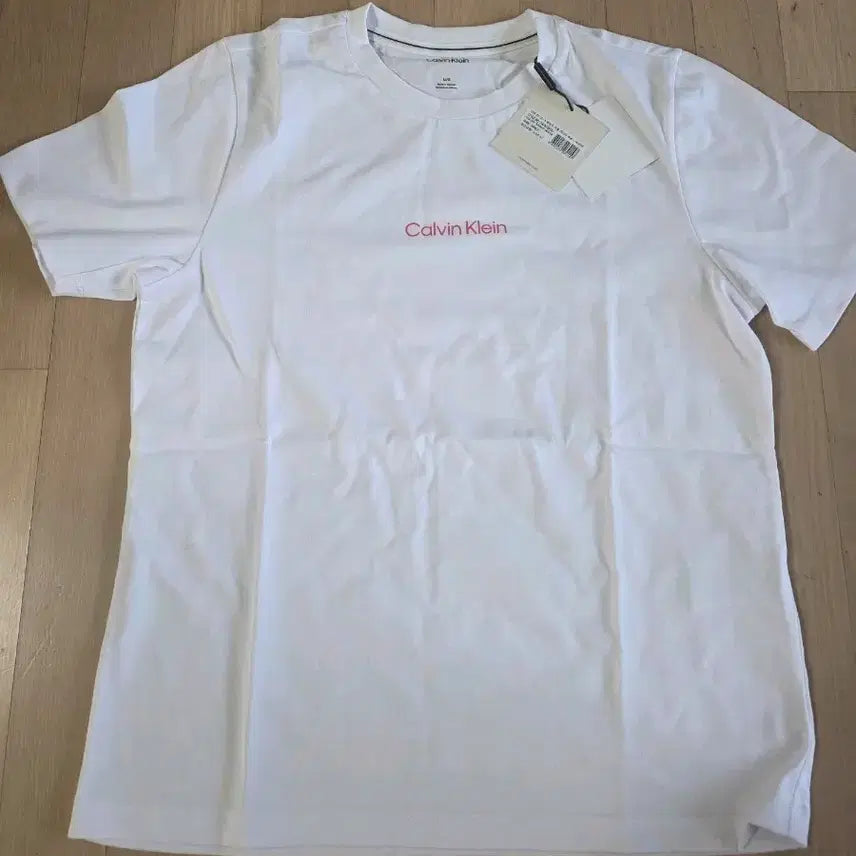 [BUNJANG] Calvin Klein Women's White Short Sleeve T-shirt (Size L) / (새상품) 캘빈클라인 여성 화이트 반팔티셔츠 L(55~66사이즈)