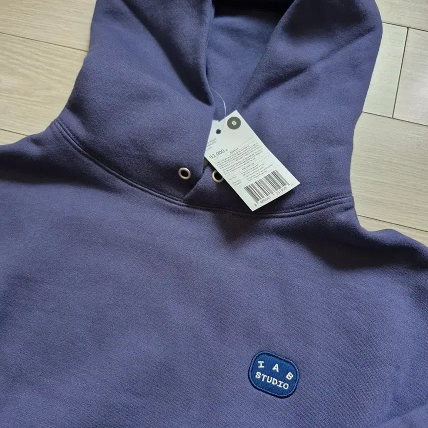 [BUNJANG] IAP STUDIO Patch Hoodie Blue S / 아이앱 스튜디오 아이앱 패치 후디 블루 s