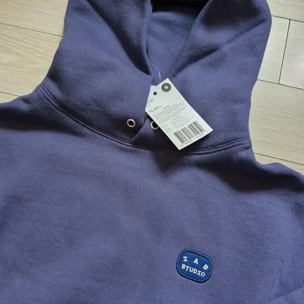 [BUNJANG] IAP STUDIO Patch Hoodie Blue S / 아이앱 스튜디오 아이앱 패치 후디 블루 s
