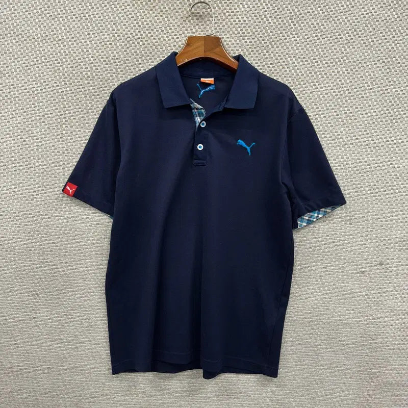 [BUNJANG] Puma Men's Functional Short Sleeve Polo T-Shirt - Size M (D04947) / 푸마 기능성 반팔카라티 M D04947