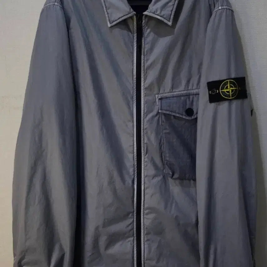 [BUNJANG] Stone Island Nylon Windbreaker Overshirt Jacket XL / [백화점판/S급] 스톤아일랜드 나일론 바람막이 오버셔츠 자켓 105/XL