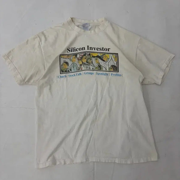 [BUNJANG] 90s Silicon Investor Tee White XL / 90s Silicon Investor Tee (white)