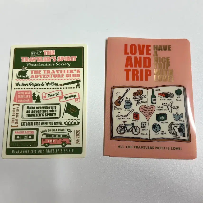 [BUNJANG] Travelers Notebook 2026 Limited Edition Set (Bookmark, Clear File, Pen Holder, Pen Clip) / 트래블러스노트 2026 한정 책받침, 파일 등