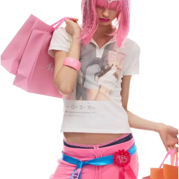 [BUNJANG] Miyauwarm Prayer Girl Slim Polo Tee / 미야우웜 Prayer Girl Slim Polo Tee 카라티 타오바오
