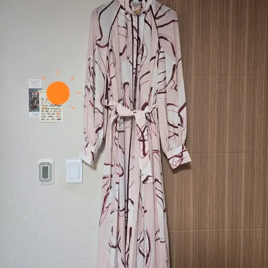 [BUNJANG] Aje. Chiffon Pattern Long Dress / 새상품 Aje. 쉬폰 패턴 롱 원피스