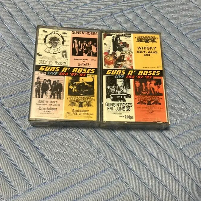 [BUNJANG] Guns N' Roses Live Cassette Tape Bundle Set / 건즈 앤 로지스 라이브 카세트 테이프 2개