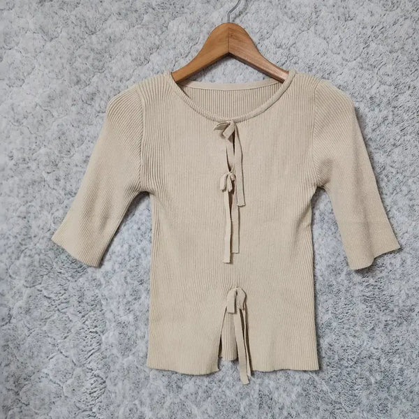 [BUNJANG] 170B Women's Ribbon Knit Sweater / 170B [F] 여성 리본 니트
